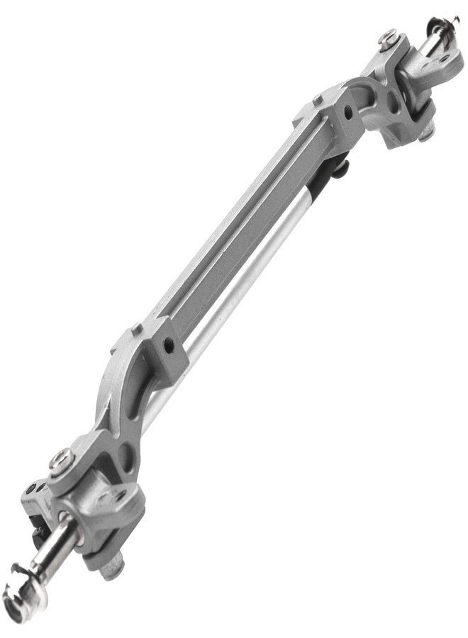 Vgoohobby Metal Front Axle Steering Link Rod Pole Wheel Axle Compatible with Tamiya 1/14 RC Tractor Truck (Silver) - Image 4